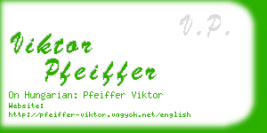 viktor pfeiffer business card